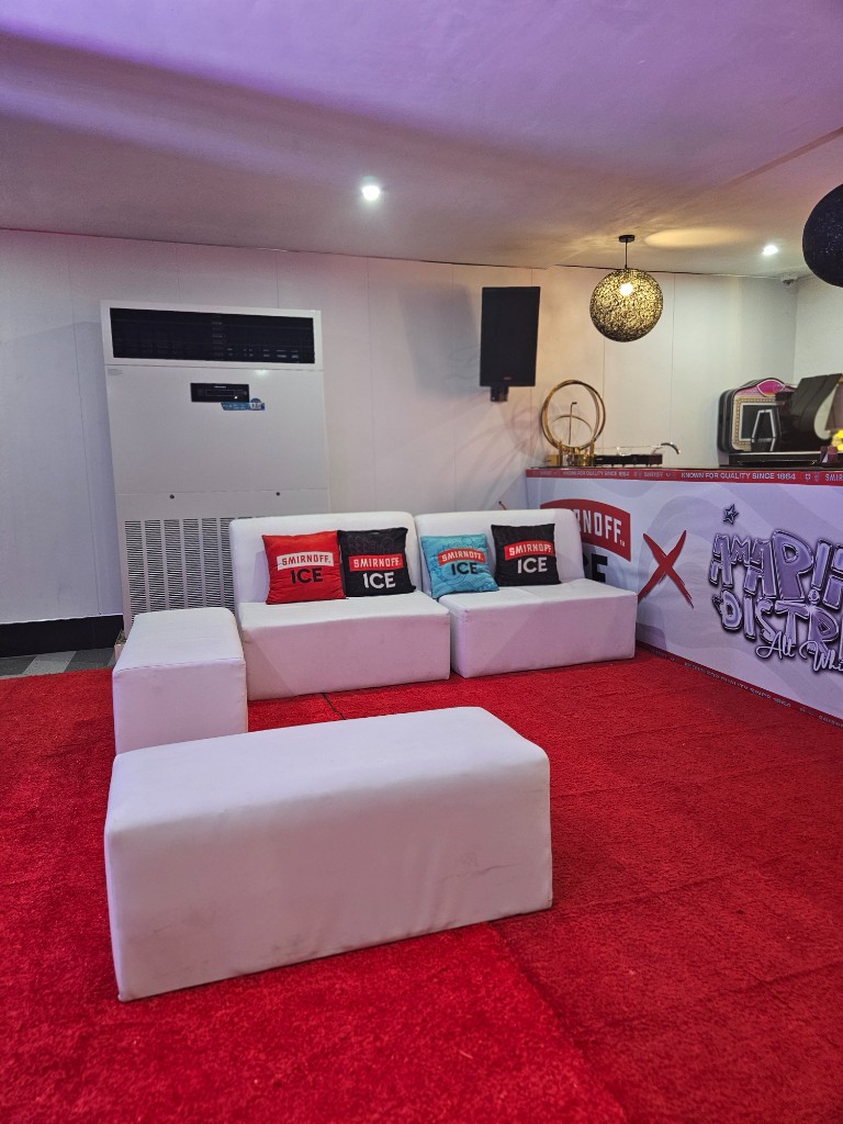 Smirnoff Ice — AMAPIANO District — lounge seating