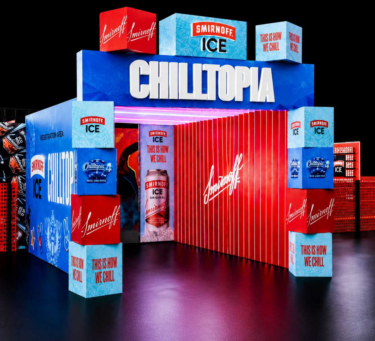 CHILLTOPIA 3D render