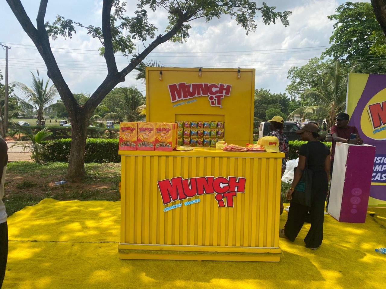 Munch It Campus Tour setup