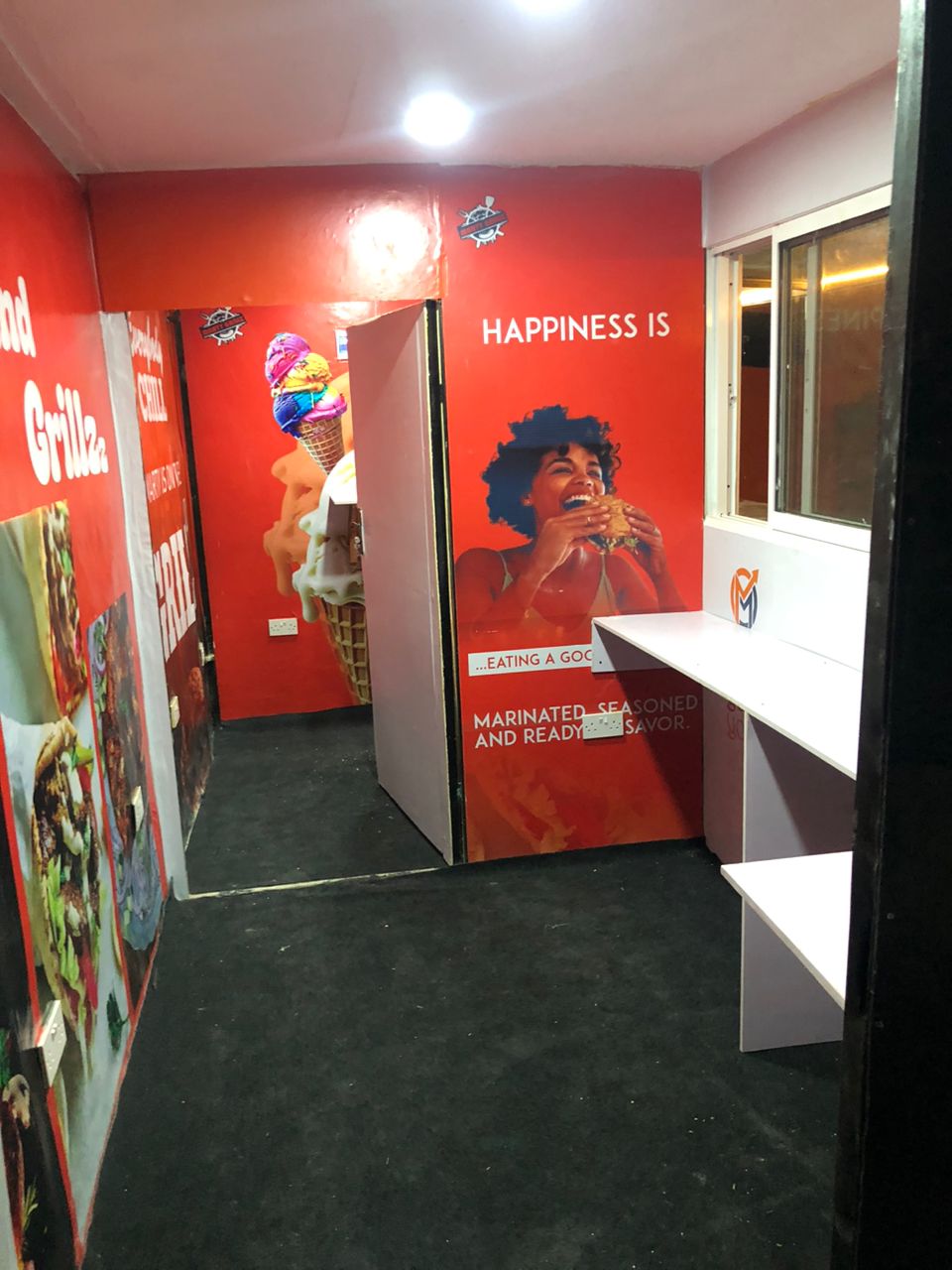 Inside of Marty Grillz Kitchen