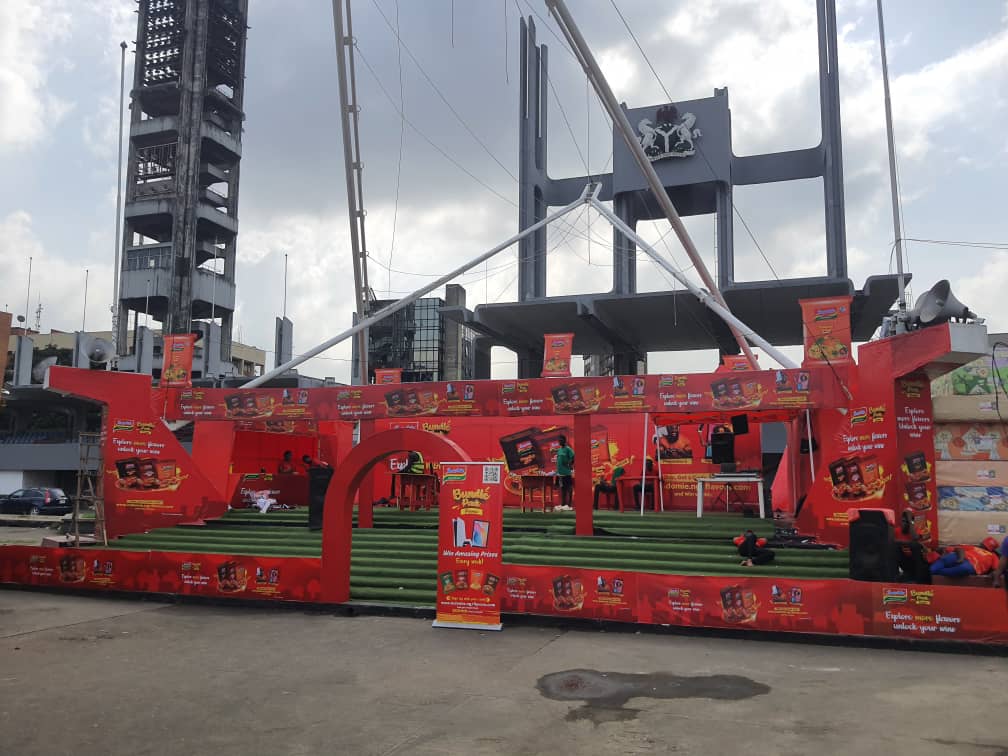 Indomie Outdoor Setup & Branding